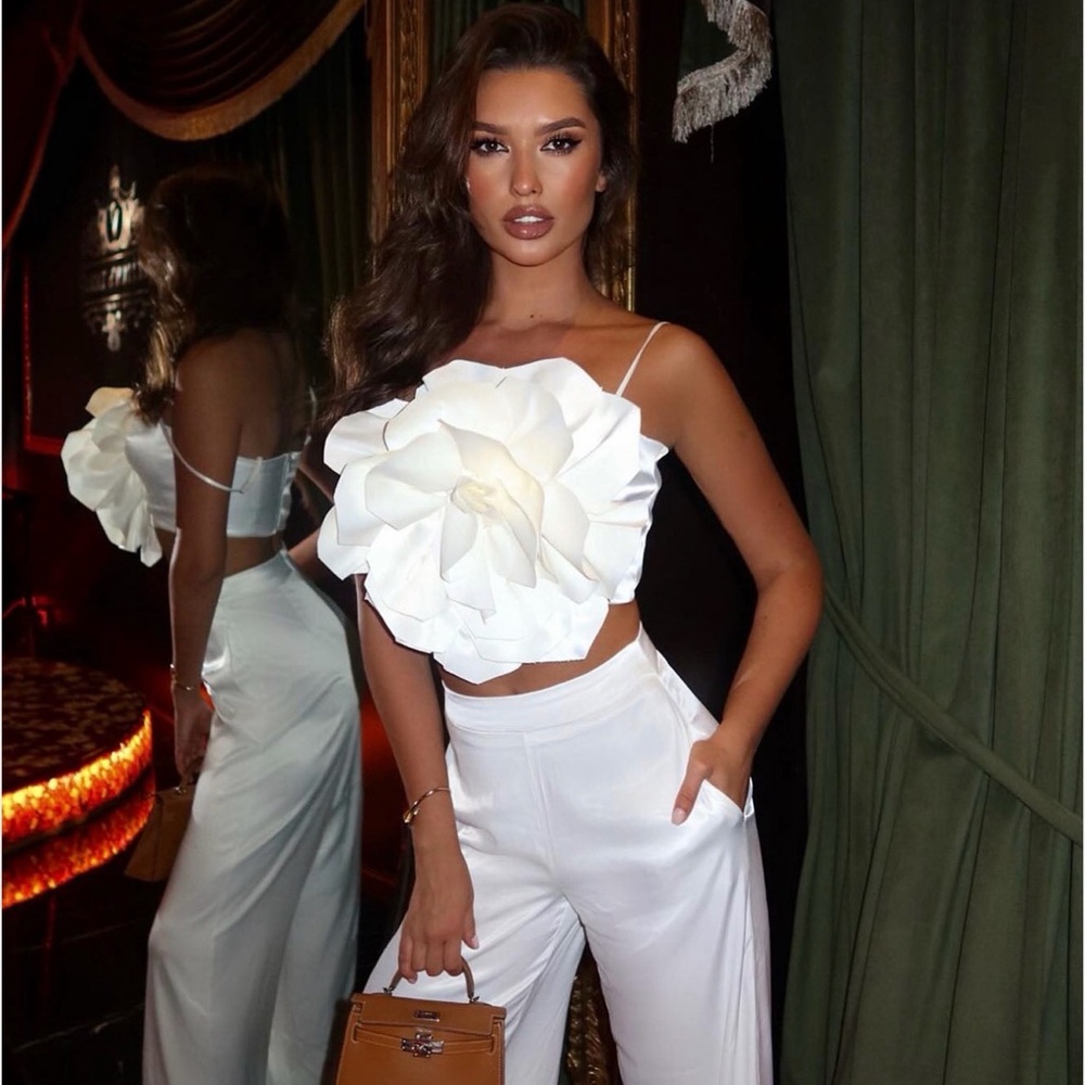 Elegant White Women's Jumpsuit